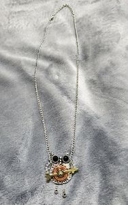 Handmade Steampunk Owl Necklace